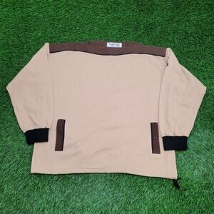 Vintage 80s Hang-Ten Sweatshirt Womens 2XL 25x25 Beige Boxy